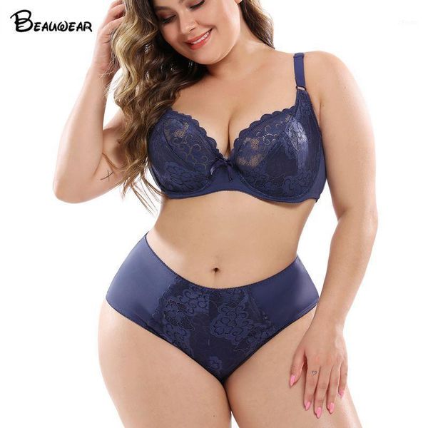 

beauwear 2020 new bra set ultra thin cup push-up brassiere lace embroidery lingerie sets women underwear set lace bras1, Red;black