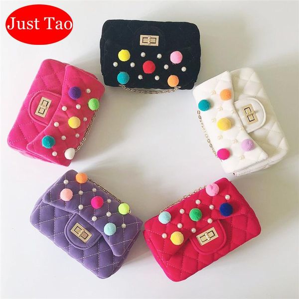 

dhl just tao children's fashion cotton messenger bags little toddlers purse preschool girls wallets bags jtd044, White