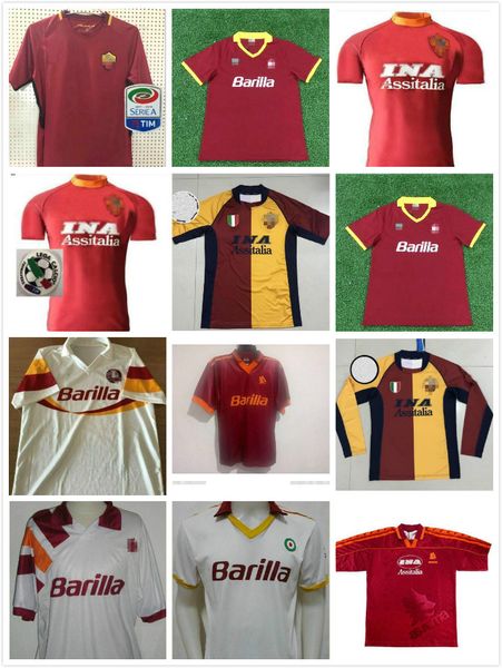 

1991 2000 2001 retro soccer jersey 1992 1994 00 01 totti nakata batistuta candela montella balbo 2002 91 92 94 maglia da calcio, Black;yellow
