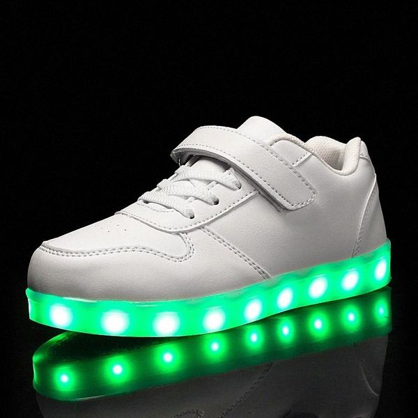 

luminous sneakers shoes led light children kids lighting shoes usb charging girls boys light up glowing shoe size 25-45 7colour #ja8v