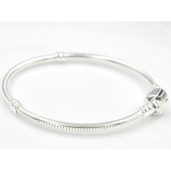 

m1u4pandora silver plated bracelet fit women men for beads snake chain basic bracelets bangles charm bead diy jewelry ho