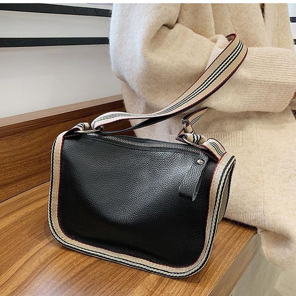 

cross body 100% genuine leather simple underarm bags for women 2021 luxury trend shoulder handbags trending crossbody hand bag