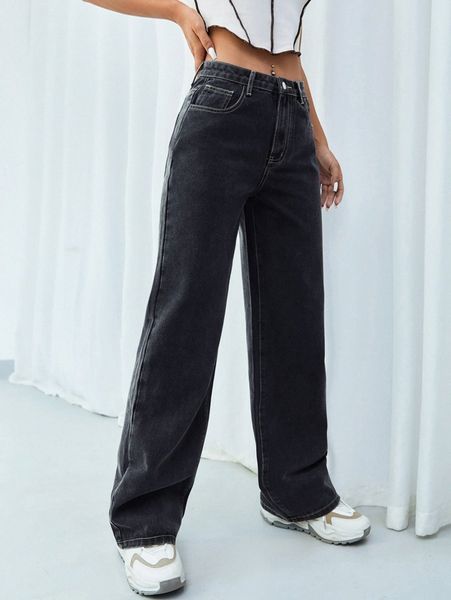 

high waisted butterfly print wide leg jeans r4ym#, Blue