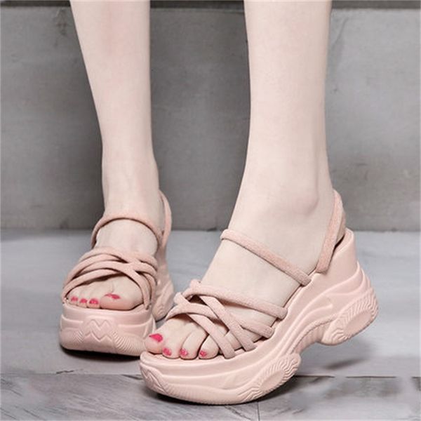 

summer 2021 new ladies comfort shoes heels high women chunky black mujer sandals 177i