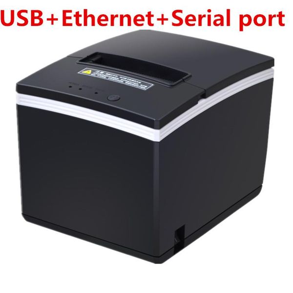 

printers wholesale 80mm thermal receipt printer automatic cutting machine printing speed fast low noise usb+ethernet+serial port