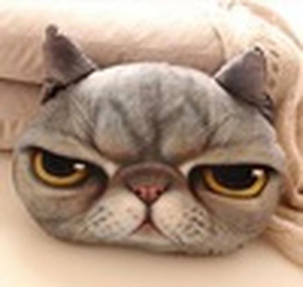 

38cm34cm home textiles cushion plush pillow 3d cat pillow stuffed pillow for girl confortable and soft low price creative gift wmtxda