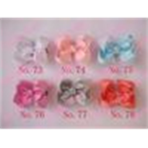 

220ps fashion shipping 3.5'' mix boutique color baby bows hair accessories