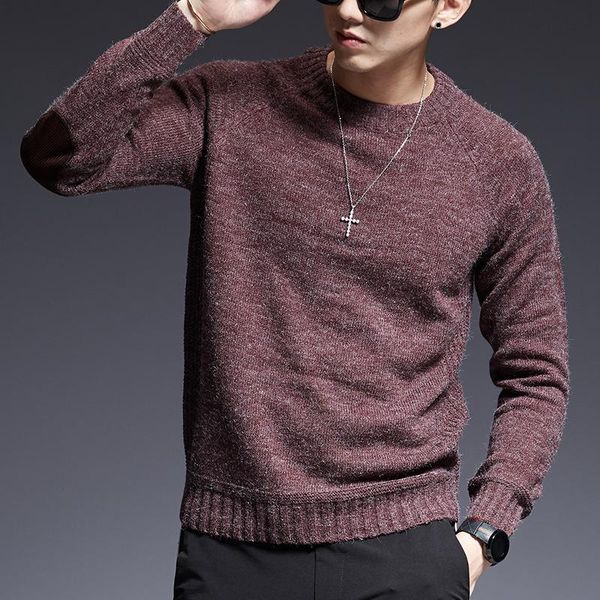 

men's sweaters sweater 2021 spring autumn fashion casual o-neck slim fit knitting men pullover long sleeve coat, White;black