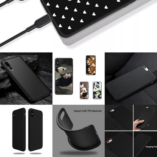 

uy4612 high iphone quality phone 11 cover for plus pro x xs max xr 8 7 6s 5 5c 5s se 2020 panda make a face lovelyoutlet