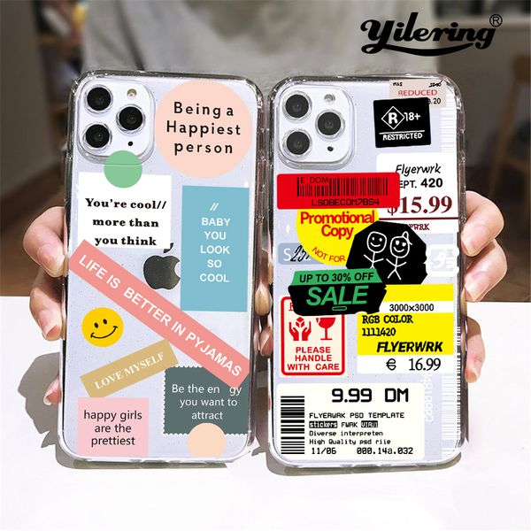 

ретро бар кода этикетки телефона чехол для iphone 12 mini 11 pro xs max x xs xr 7 8 плюс мягкий чехол для iphone 12pro 11pro se 2020