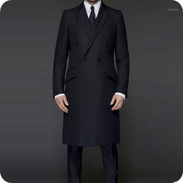 

black long jacket classic men suits double breasted custom made formal men suit male blazers pants 2 piece costume homme ternos1, White;black