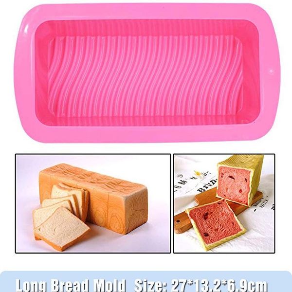 

sile loaf cake pan nonstick baking pan homemade rectangle cake mold decorating for cake, muffin, pie, meatloa qylfbn