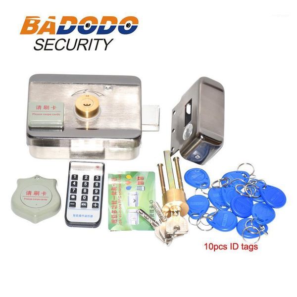 

smart home sensor electric door rfid lock motor drive for video phone access control system with id tags 10 50 pcs optional1