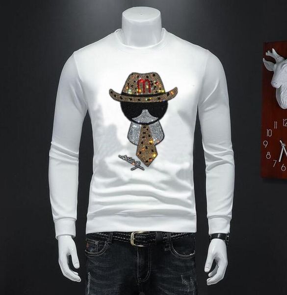 

man cool sweatshirt 2022 designer o neck man woman autumn winter warm cotton new c48, Black