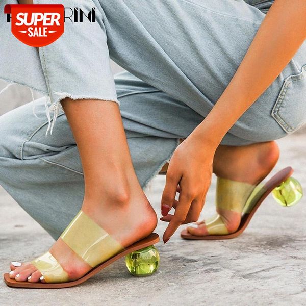 

ribetrini retro girl slip on rond heel brand shoes summer open toe women pumps 2020 consise handmade pumps #5g8g