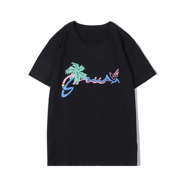 

summer popular letter print t shirts men women cool short sleeve 2 colors t shirt classic stylish tees s-2xl, White;black