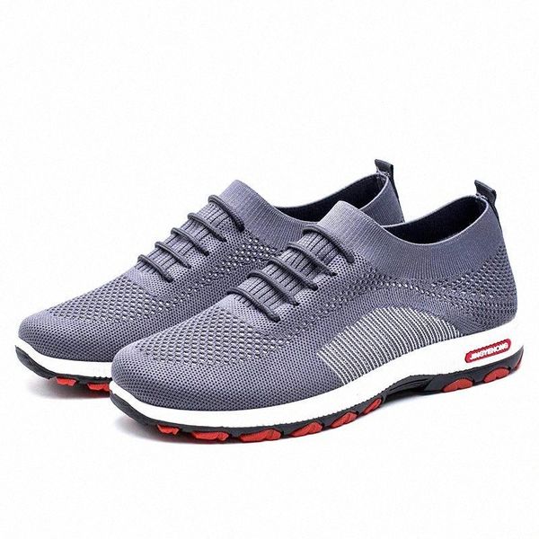 

spring autumn breathable men shoes casual elastic loafers fashion sneakers slip-on mixed color men shoes low-cut outdoor #qe0n