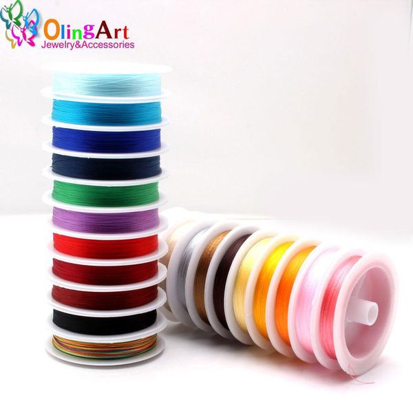 

olingart 0.3 / 0,5 / 0,7 / 1,0 мм смешанные многоцветные варианты нейлоновая нить линия / проволоки / веревочки серьги вручения браслет ожер