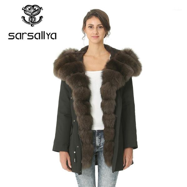 

winter fur coat hood jacket female real fur parka liner luxury women clothes warm thick autumn 2019 size 4xl 3xl1, Black