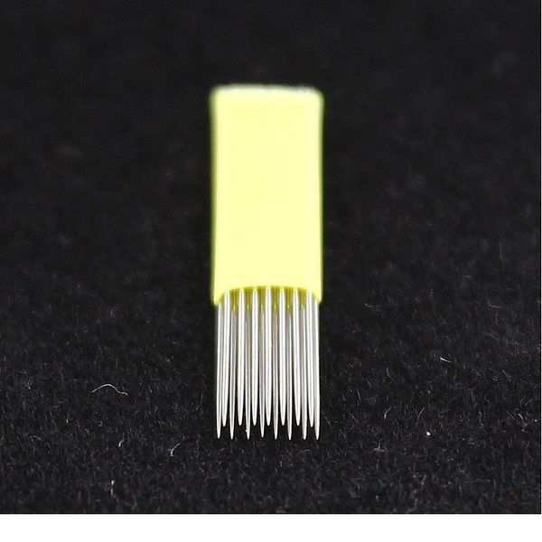 

2017 new 50 pcs 15 pin double needles blade for permanent eyebrow tattoo needle tips manual microblading blades fog jlldbt