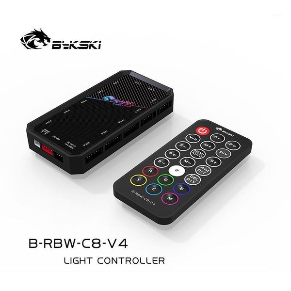 

fans & coolings bykski rgb(12v 4pin)/ rbw(5v 3pin) lighting sync controller for bykski's rbw/rgb lightings synchronization to motherboa