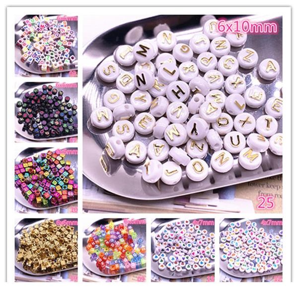 

100pcs colourful alphabet letter acrylic loose spacer beads for jewelry making diy bracelet accessories 100pcs c jllveb