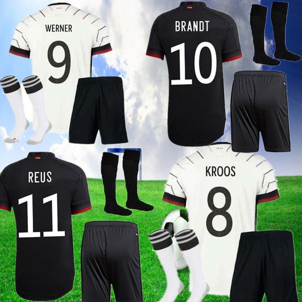 

020 kids germany soccer jerseys hummels kroos football shirt 20 21 draxler reus jersey muller gotze camisas de futebol, Black