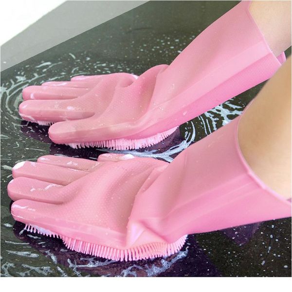 

волшебные посуды sile перчатки защиты рука грязи чистые кисти чистящие инструменты кухонные аксессуары стирают фрукты овощное sqcumy