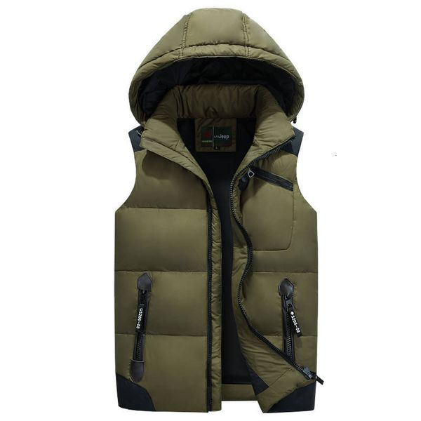 

autumn winter down vest for young and middle-aged men, Black;white