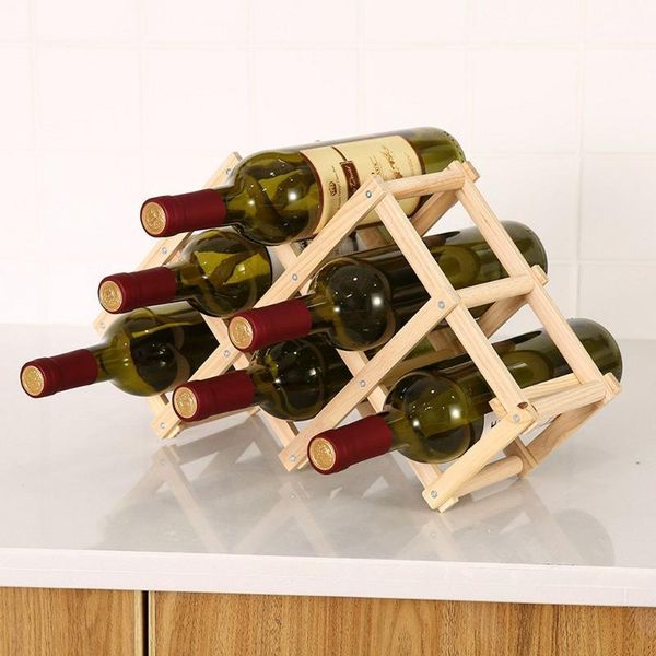 

solid wood wine rack pine wood wine shelf creative folding wooden rack ornaments multi-bottle ornaments display racks1