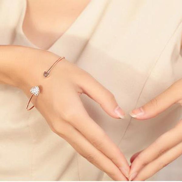 

yada подарки (ins модный) манжеты браслеты для женщин цепные браслеты очаровательные очарование кристалл браслет mujer bijoux bt200205 wmtwa, Golden;silver