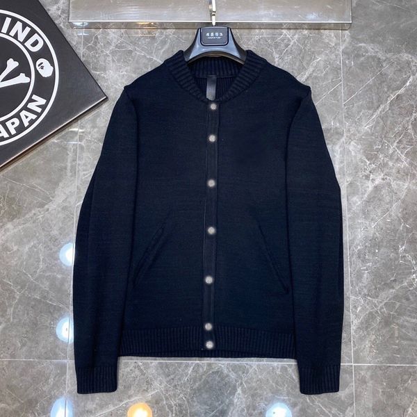 

mens winter jacket long sleeve hoodies designers cardigan button hooded sweaters baseball uniform windbreaker sport v-neck clothing inquire, Black