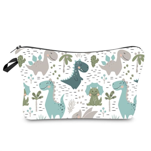 

cosmetic bag for women, adorable roomy makeup bags travel waterproof toiletry bag accessories organizer dinosaur