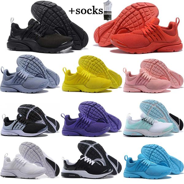 

with socks new br qs men women running shoes cumulus oreo black white yellow red olympic walking trainers mens sports sneakers, White;red