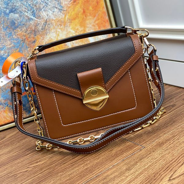 

new collection for early spring shoulder bag m44386 it shows the current trend modern canvas with fine leather genuine leather fashion bags