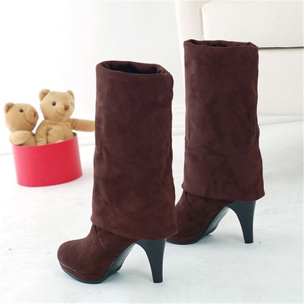 

2021 new arrival thigh women toe heels high long winter on knee boots 0yk5, Black