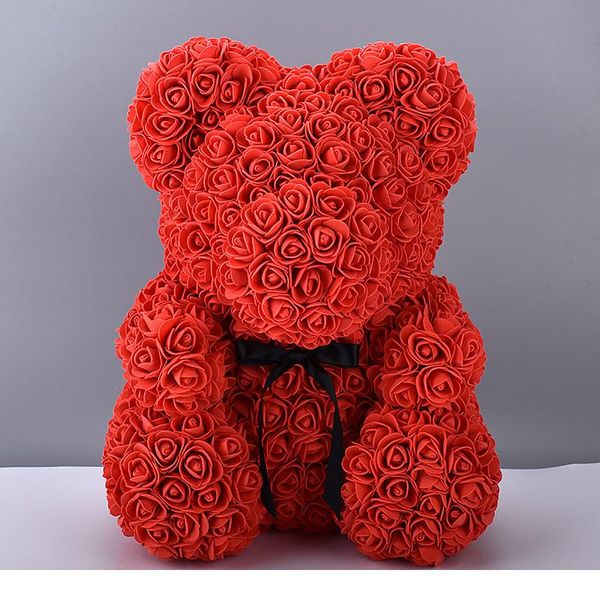 

6pcs 40cm bear of roses artificial flowers home wedding festival diy wedding decoration gift box wreat jllvky