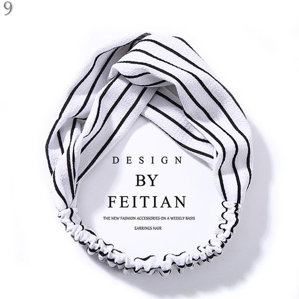 

korea style summer hairband women hair accessories vintage cross knot headband headwrap girls floral elastic knotted headwear q jllybg