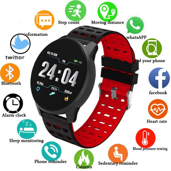

smart watch for men women, waterproof sports wristband with bluetooth, android ios connection, heart rate and blood prsure monitor