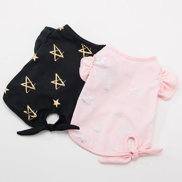 

dog apparel cute clothes teddy spring and autumn pet bichon puppy t-shirt thin princess dress ubranko dla psa fashion vestiti cane1