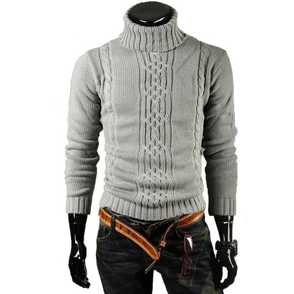 

men's sweaters male sweater pullover men 2021 brand casual slim solid high lapel jacquard hedging xxl staa, White;black