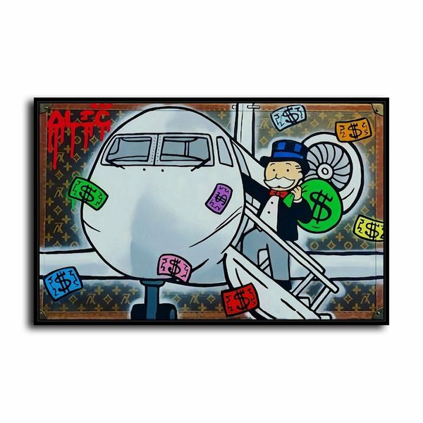 

alec monopoly artworks "captain monopoly pj" home decoration handpainted &hd print oil painting on canvas wall art canvas pictures