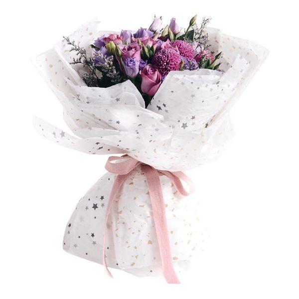 

10sheets/bag 50x66cm printed gift packaging craft tissue paper flower wrapping paper roll wine shirt shoes clothing jllmmn