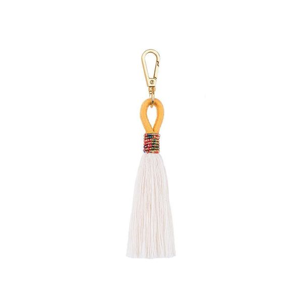 

1pc new style bohemia cotton thread tassel fringed diy jewelry bag decorative accessories key chain craft beads tassels pendant h jllaga