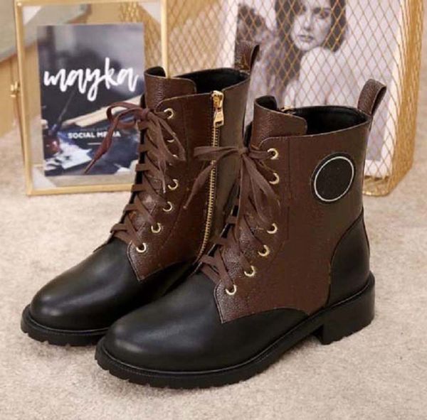 

2021 sell well fashion women ankle boots half boots genuine leather letters round head middle boot for cowboy booties home011 01, Black