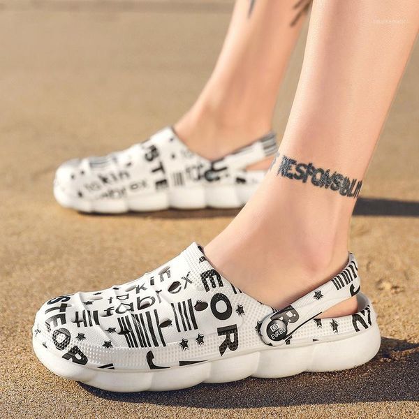 

men sandals casual summer shoes men fashion slippers beach sandals light water shoes schoenen mannen1, Black