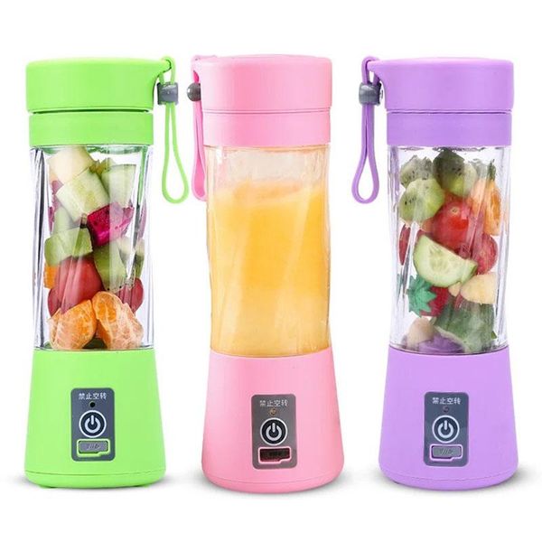 

dhl shipping 380ml personal blender portable mini blender usb juicer cup electric juicer bottle fruit vegetable tools