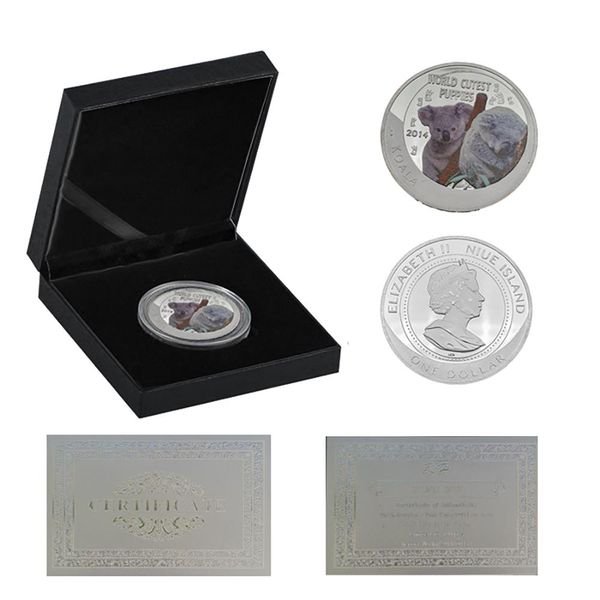 

rh silver plated coin home decorative koala pattern commemorative elizabeth ii commemorative coins collectibles for collection f wmtkky