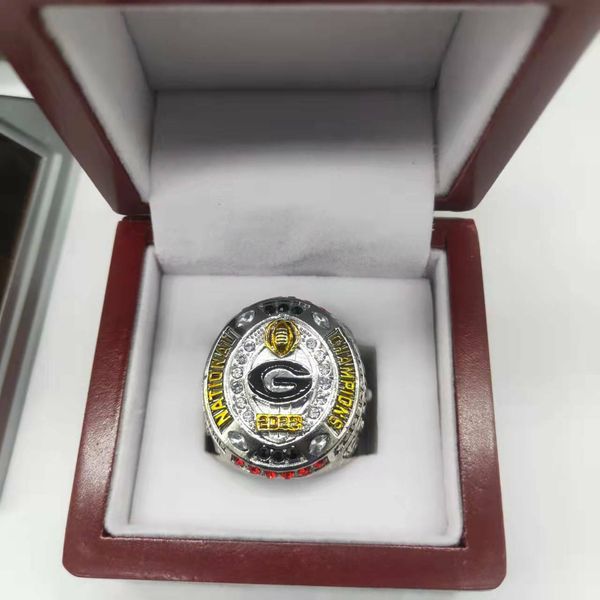 

georgia bulldogs 2021-2022 football bennett championship rings, Silver