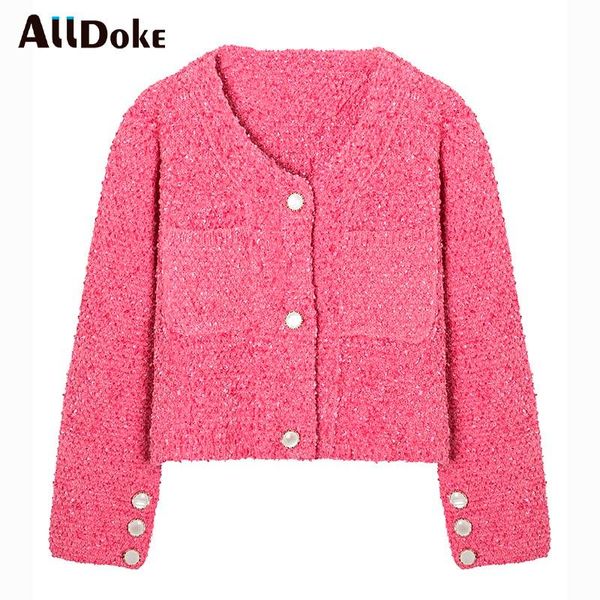 

women's jackets alldoke autumn winter women crop coat casual v-neck single breasted long sleeve high waist coats woman pink jacket femm, Black;brown